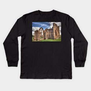 Lincluden Abbey Priory Church Photograph Dumfries and Galloway Kids Long Sleeve T-Shirt